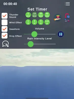 Realistic AnimatedRain Sleep Sounds,Rainy Mood android App screenshot 1