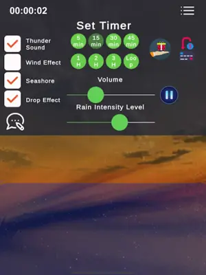 Realistic AnimatedRain Sleep Sounds,Rainy Mood android App screenshot 3