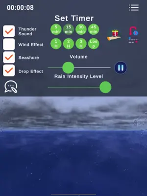 Realistic AnimatedRain Sleep Sounds,Rainy Mood android App screenshot 5